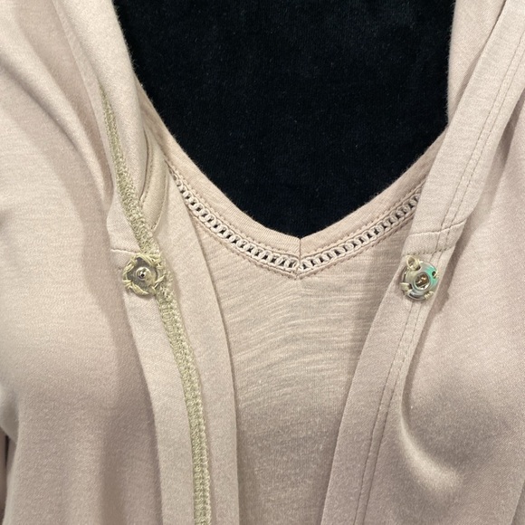 Eileen Fisher Sleepwear for Garnet Hill Nightgown and Matching Hooded Robe - Picture 6 of 16